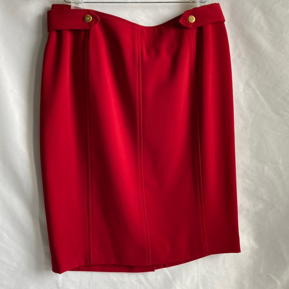 Focus Lifestyle Dressy Red Skirt Size 8